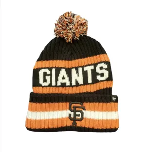 47 Brand 'San Francisco Giants' Knit Hat With Pom (Black/Orange/White) B-BERNG22ACE-BKA