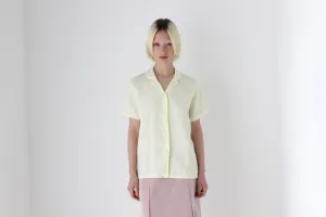 60s French Linen Hand Embroidered Shirt