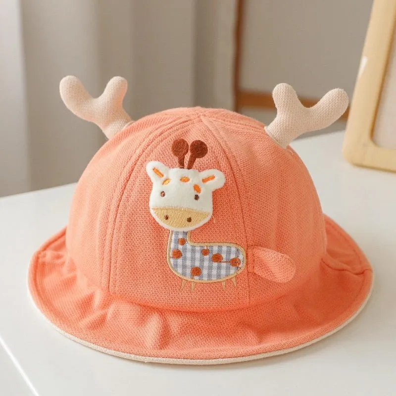 Baby Bucket Hat / Cute Bear Ear Cap Baby Bonnet For 0-2 Year