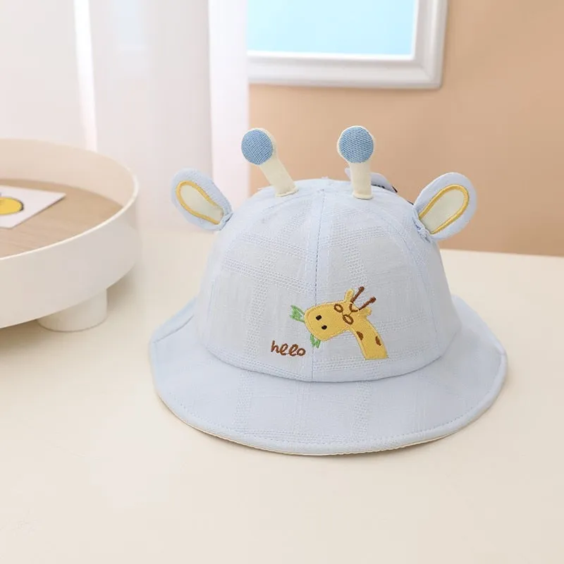 Baby Bucket Hat / Cute Bear Ear Cap Baby Bonnet For 0-2 Year