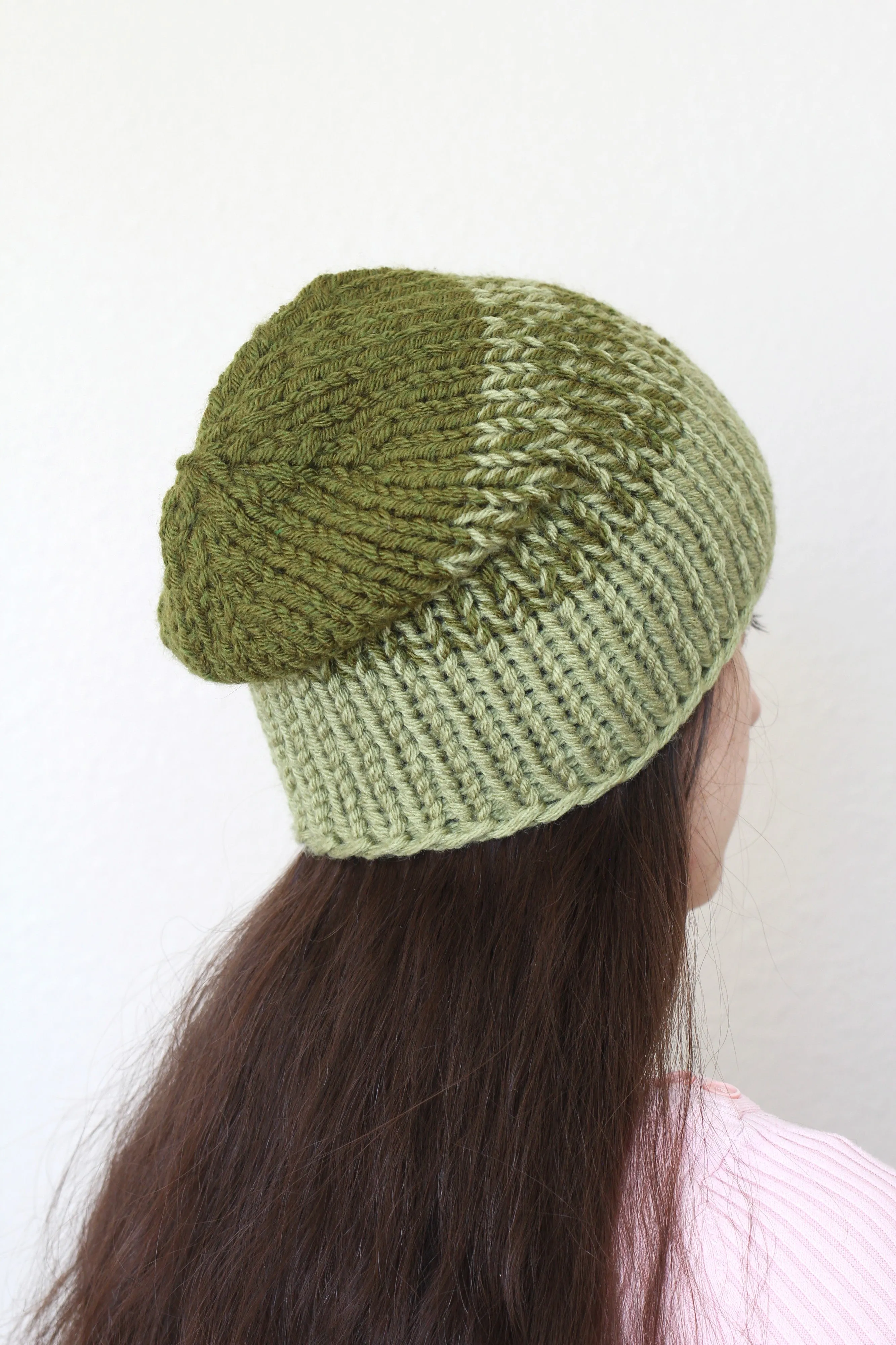 Beanie hat, knit hat, slouchy hat, knit beanie in black color