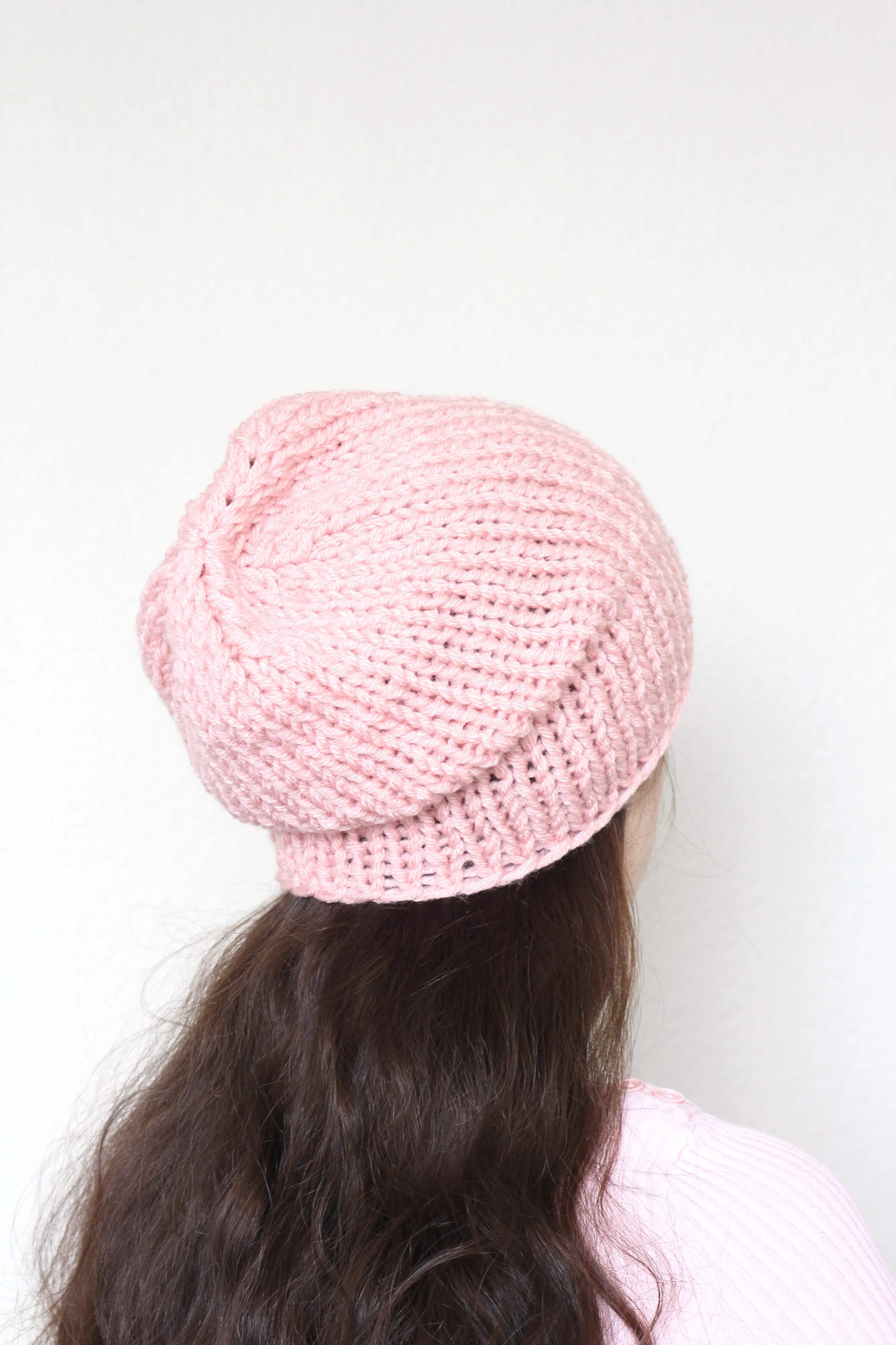 Beanie hat, knit hat, slouchy hat, knit beanie in black color