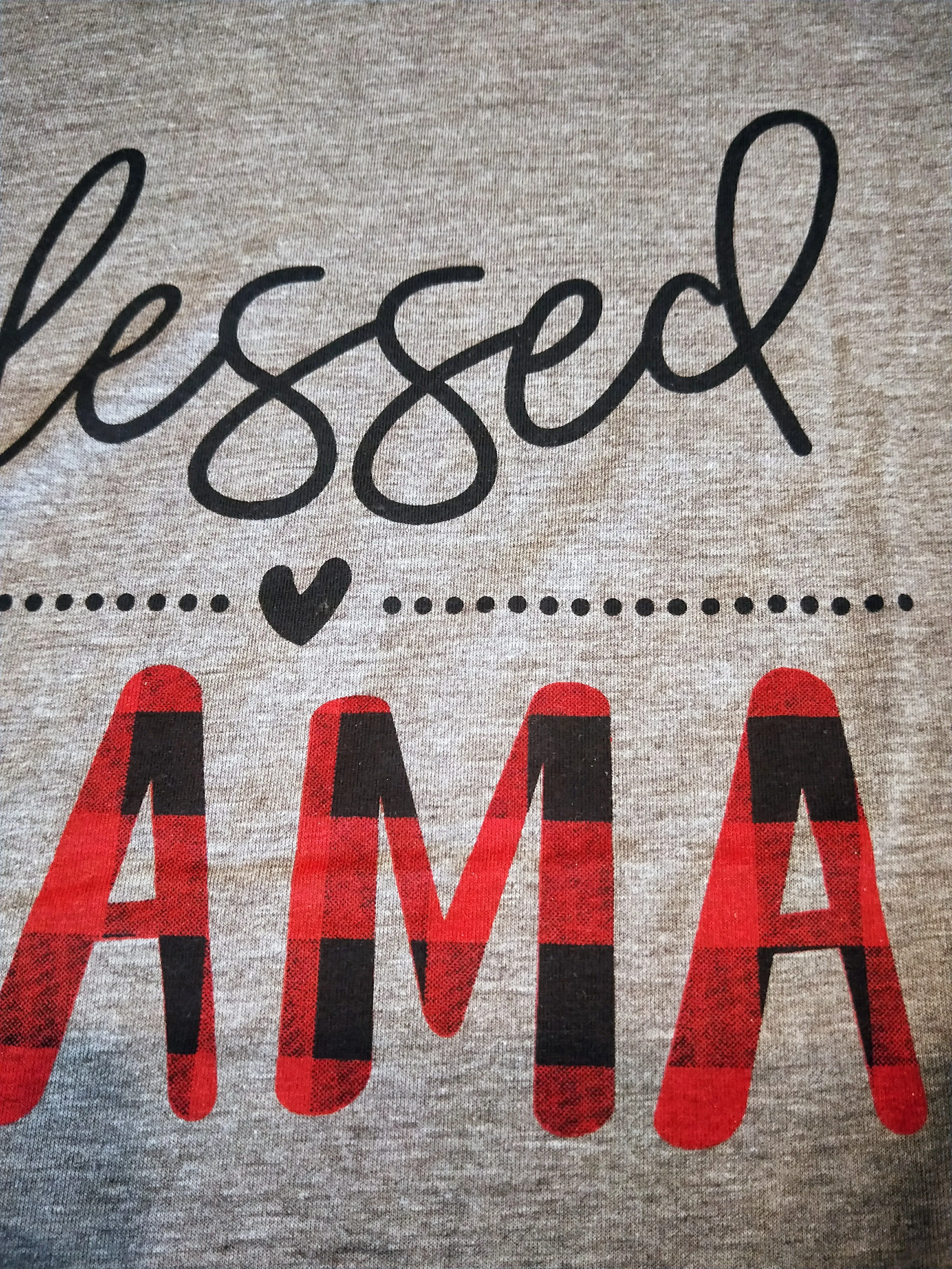 Blessed Mama Ladies Raglan Shirt - In stock!