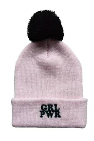 Grl Power Pom Pom Beanie