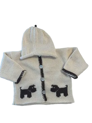 Hand Knit Dog Cardigan
