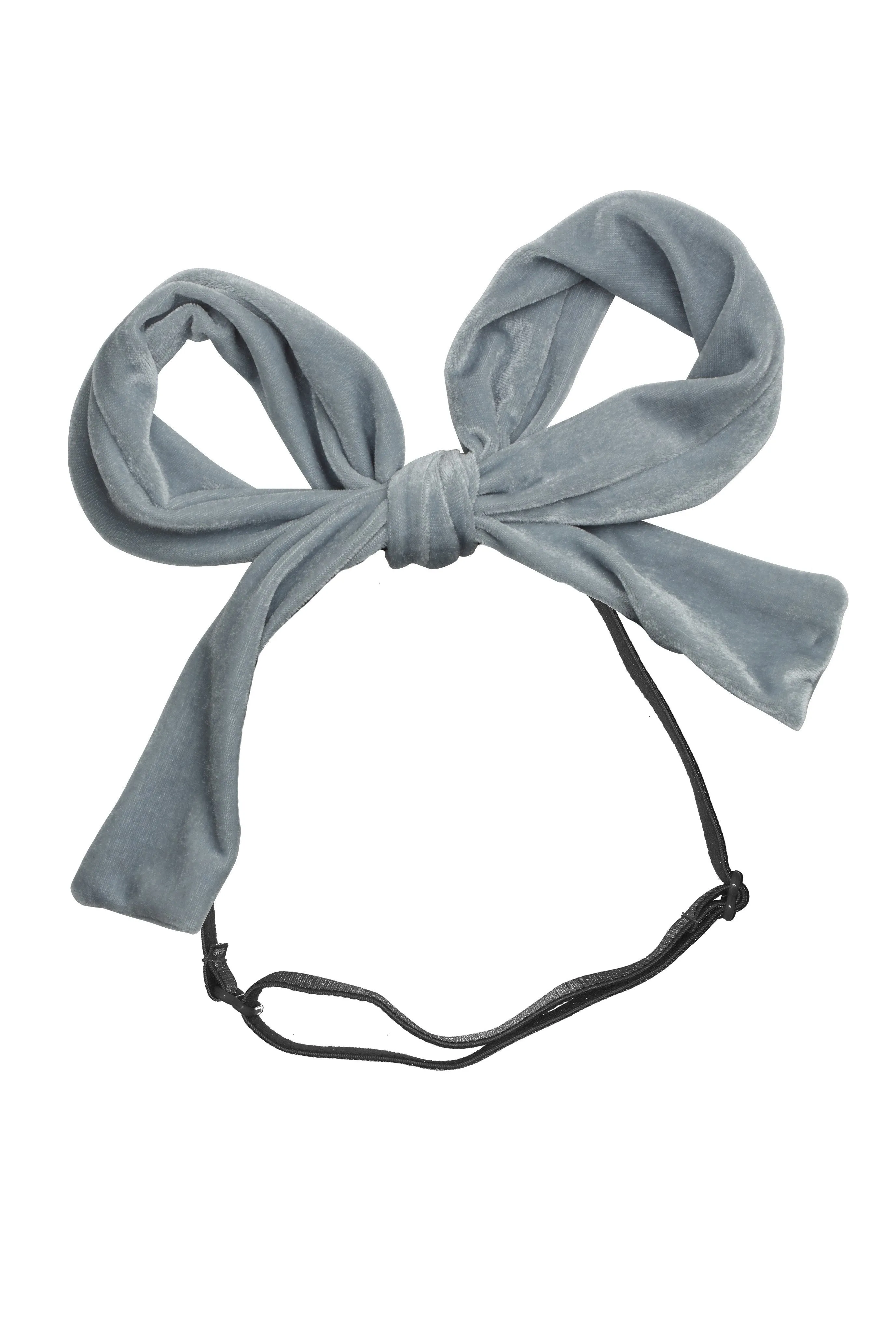 Party Bow Wrap - Pale Blue Velvet