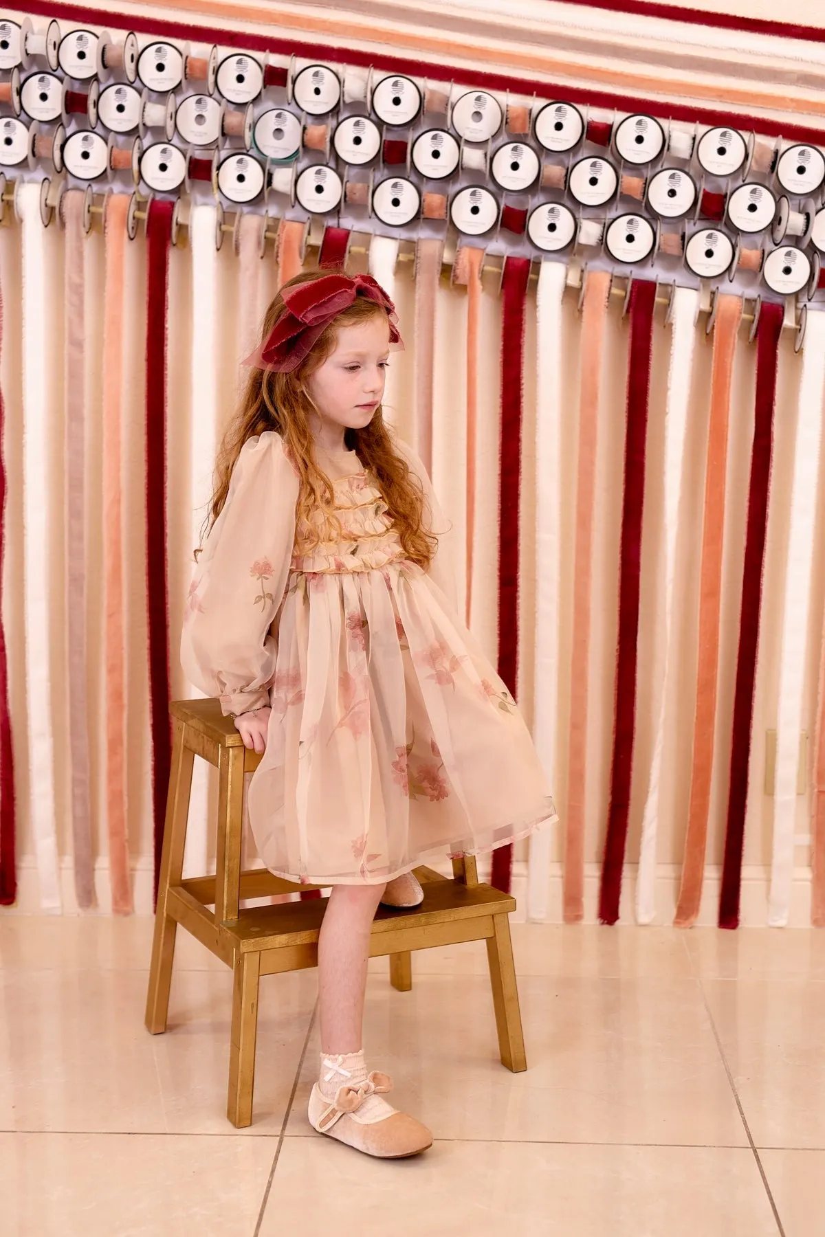 Primrose Bow Headband - White (Handmade in the USA!)