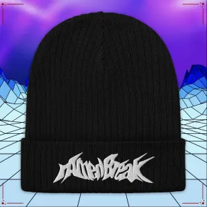 rAmen Break Logo Ribbed Knit Beanie