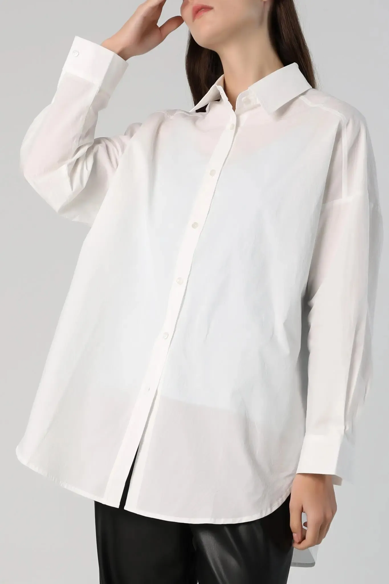Relaxed Button Down Shirt in Cotton