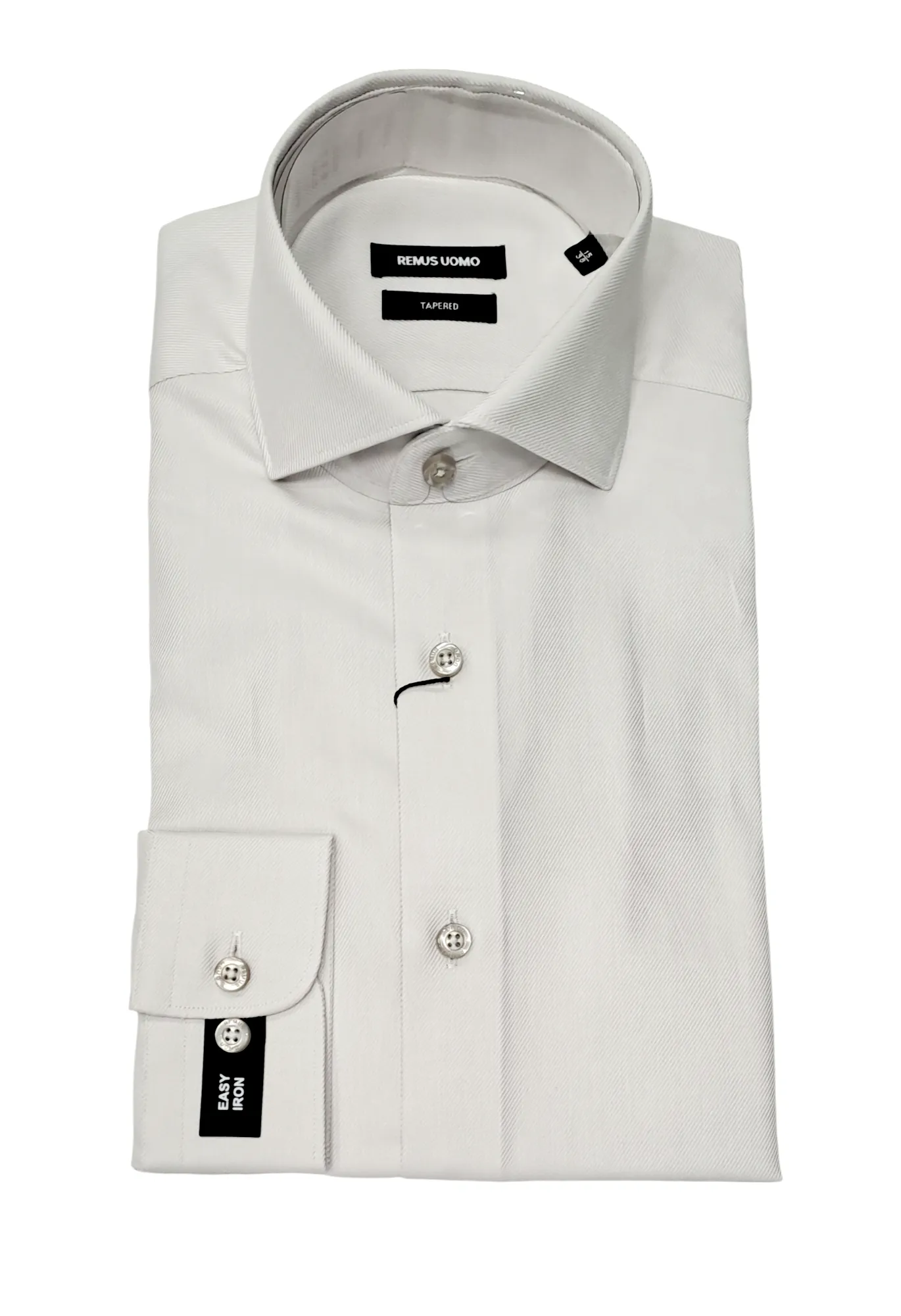 Remus Uomo Seville Long Sleeve Formal Shirt - Light Grey