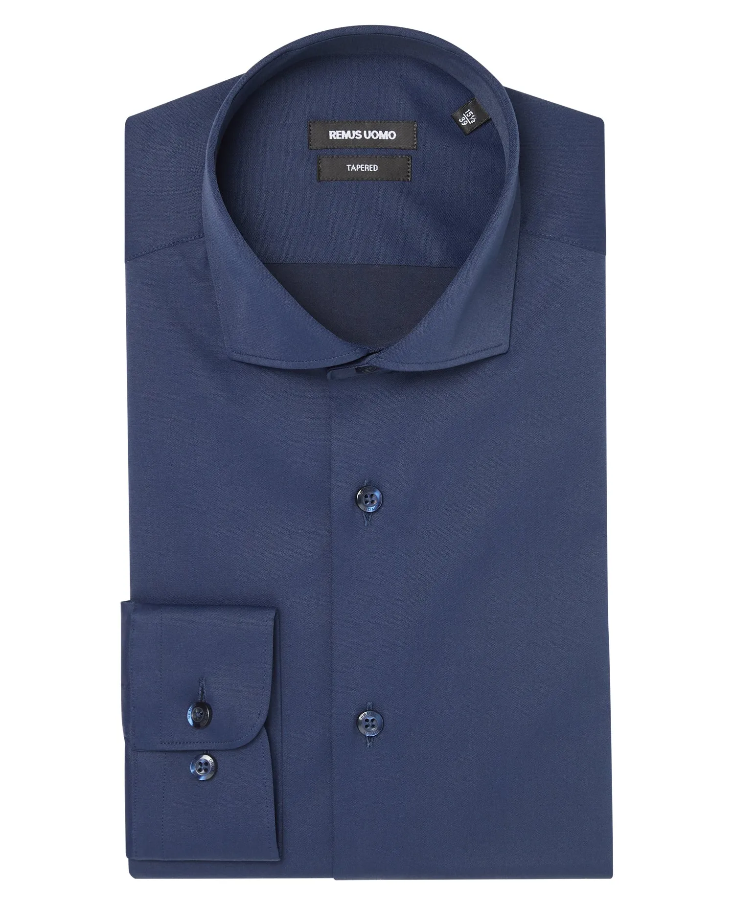 Remus Uomo Seville Long Sleeve Formal Shirt - Navy