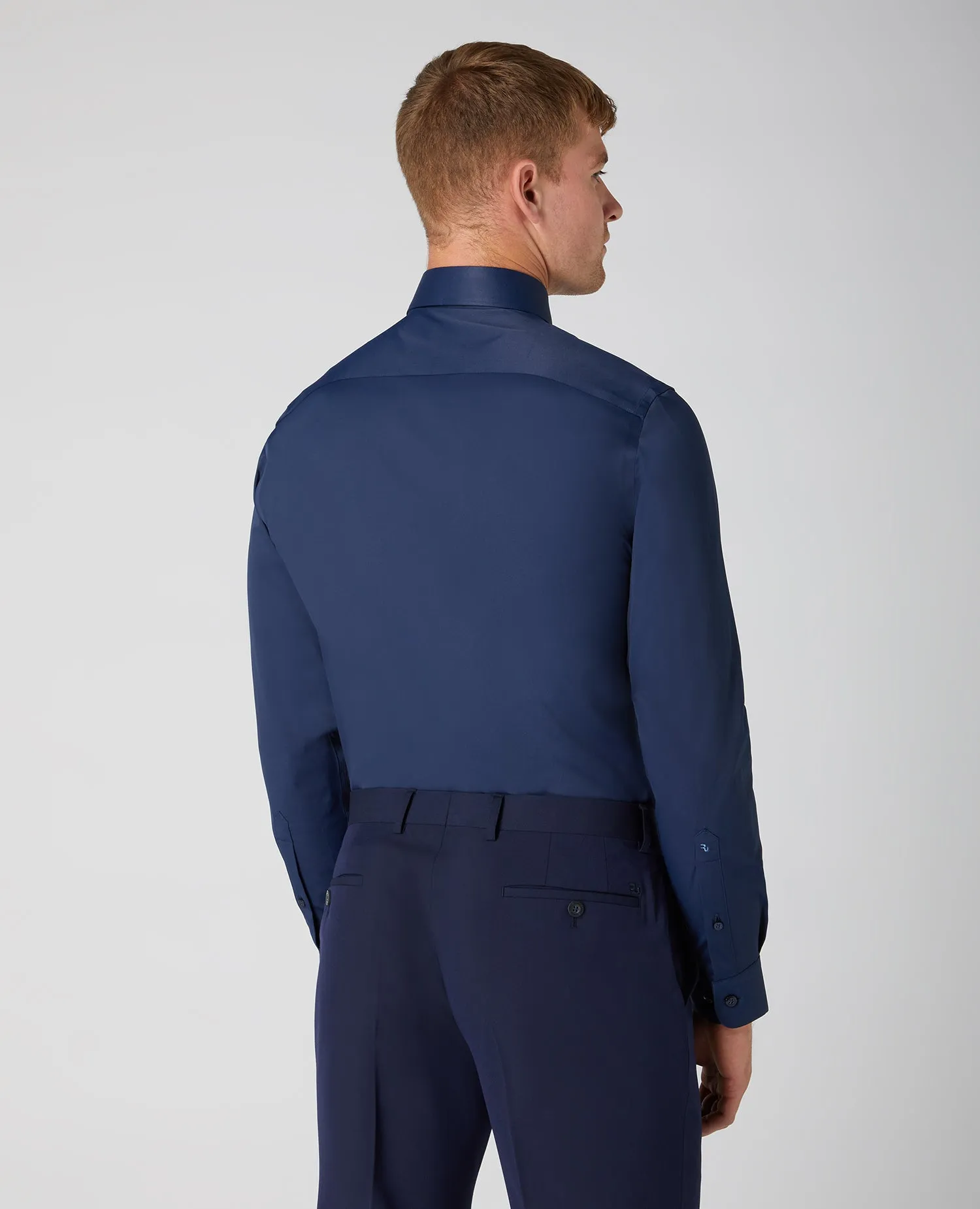 Remus Uomo Seville Long Sleeve Formal Shirt - Navy