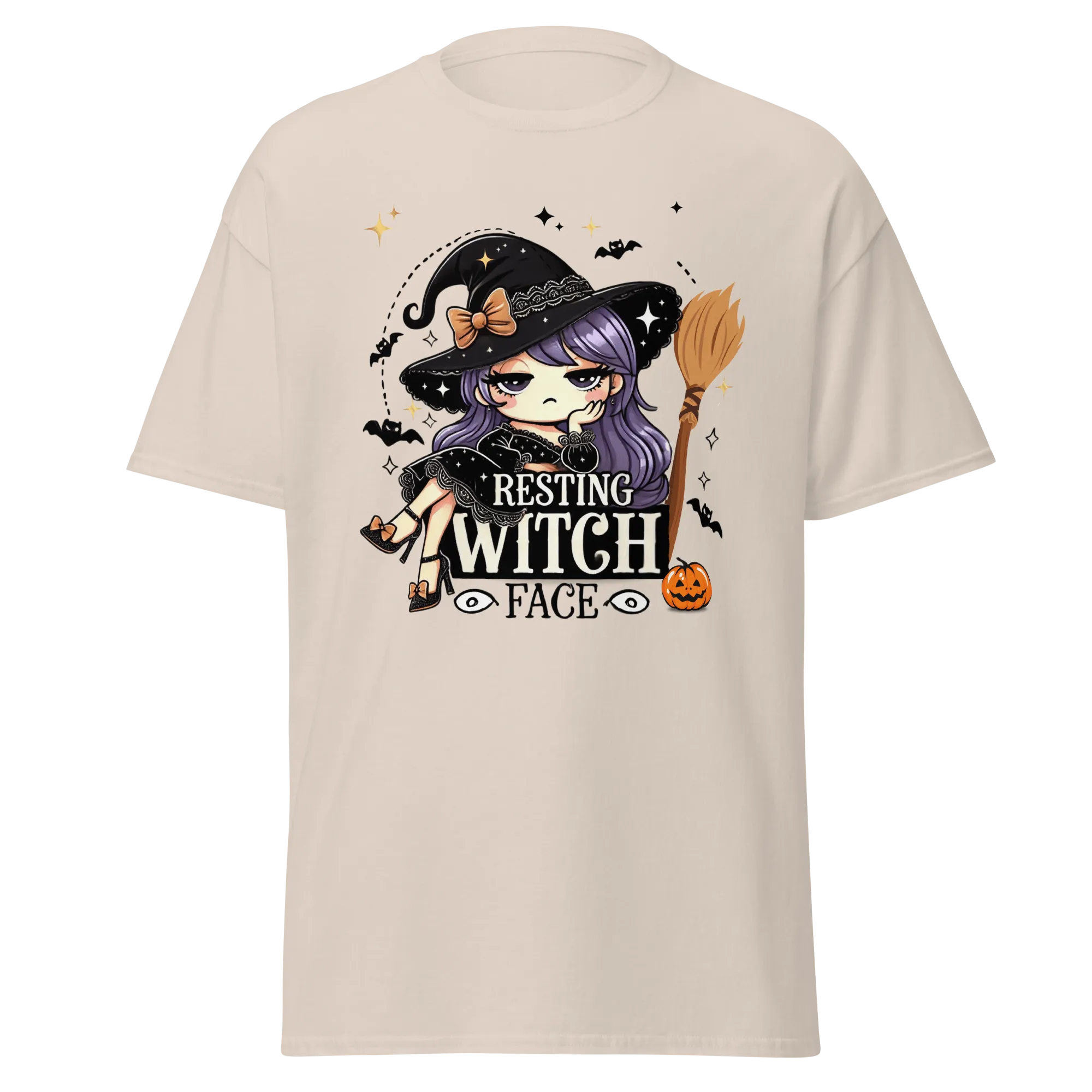 Resting Witch Face - Halloween T-Shirt - Fun Witch Halloween T-Shirt
