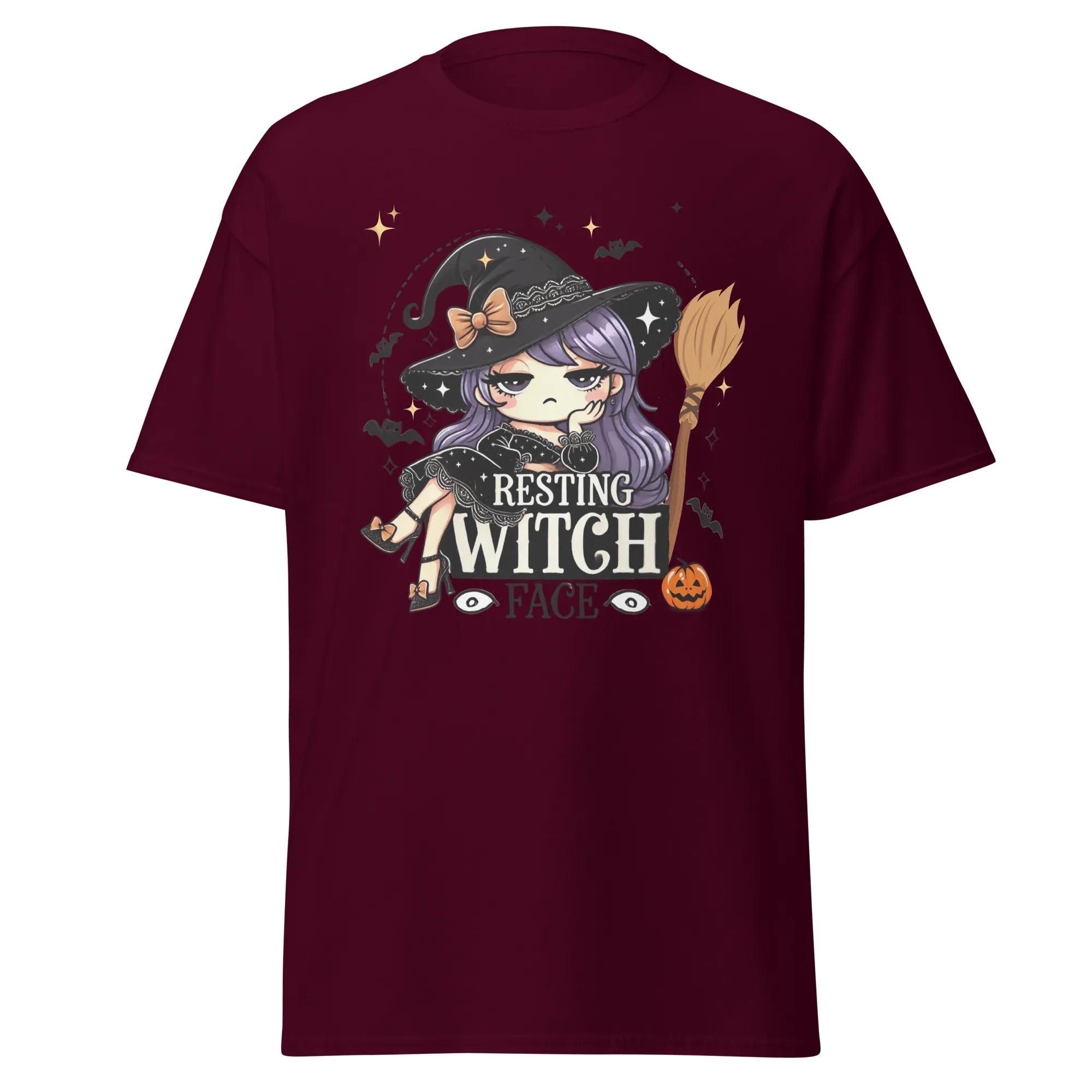 Resting Witch Face - Halloween T-Shirt - Fun Witch Halloween T-Shirt