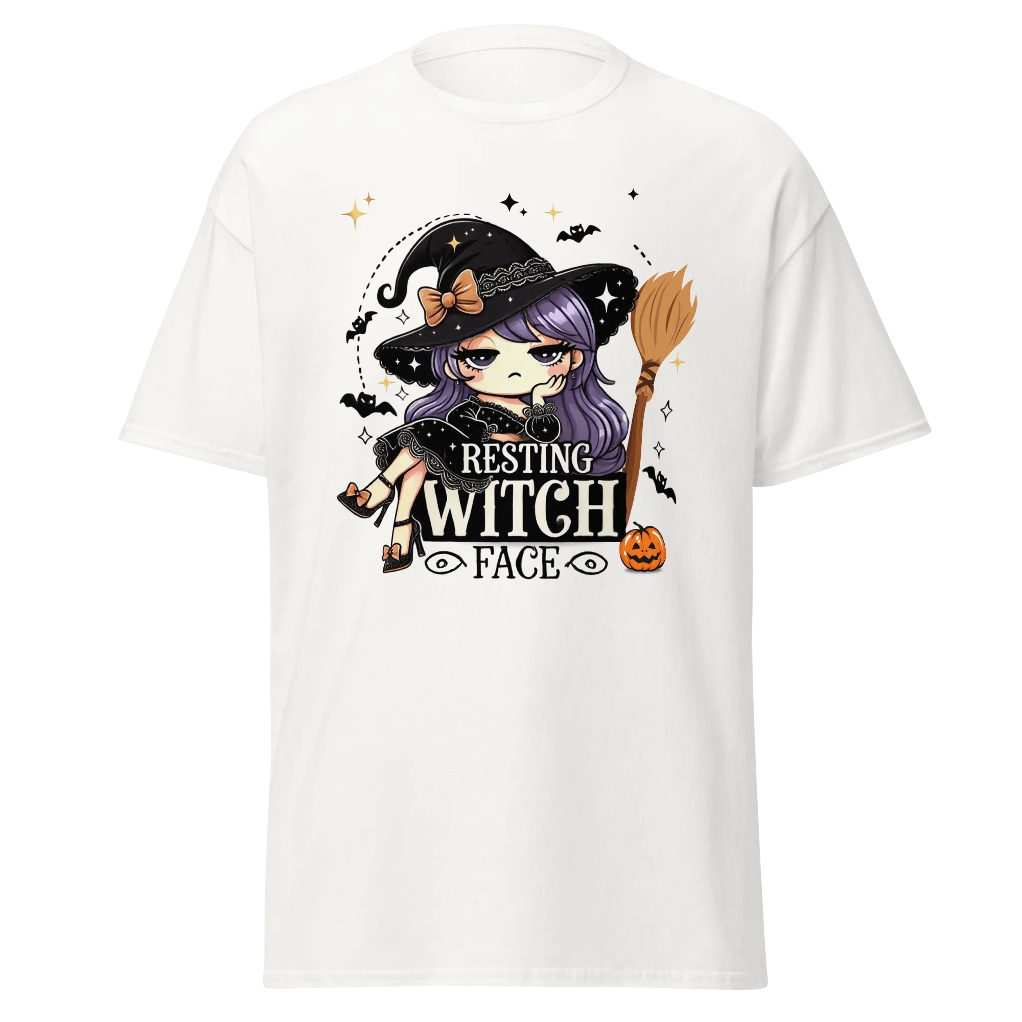 Resting Witch Face - Halloween T-Shirt - Fun Witch Halloween T-Shirt