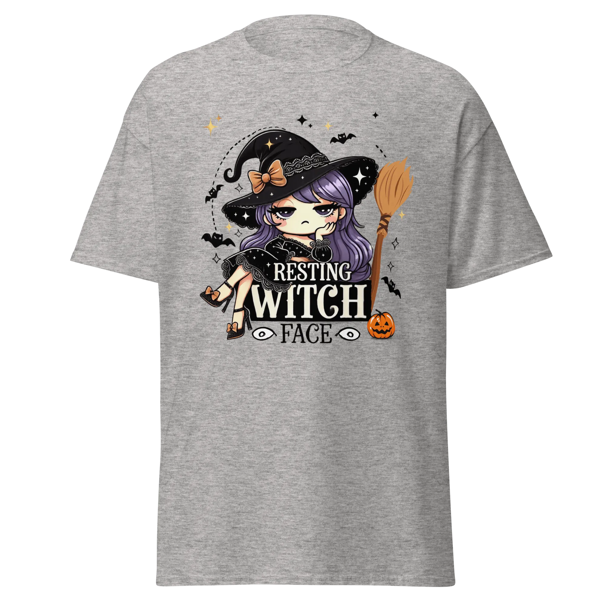 Resting Witch Face - Halloween T-Shirt - Fun Witch Halloween T-Shirt