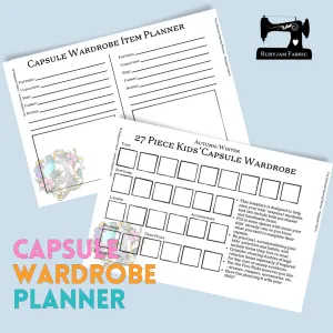 Rubyjam Fabric Capsule Planner - Autumn/Winter - Kids' Version