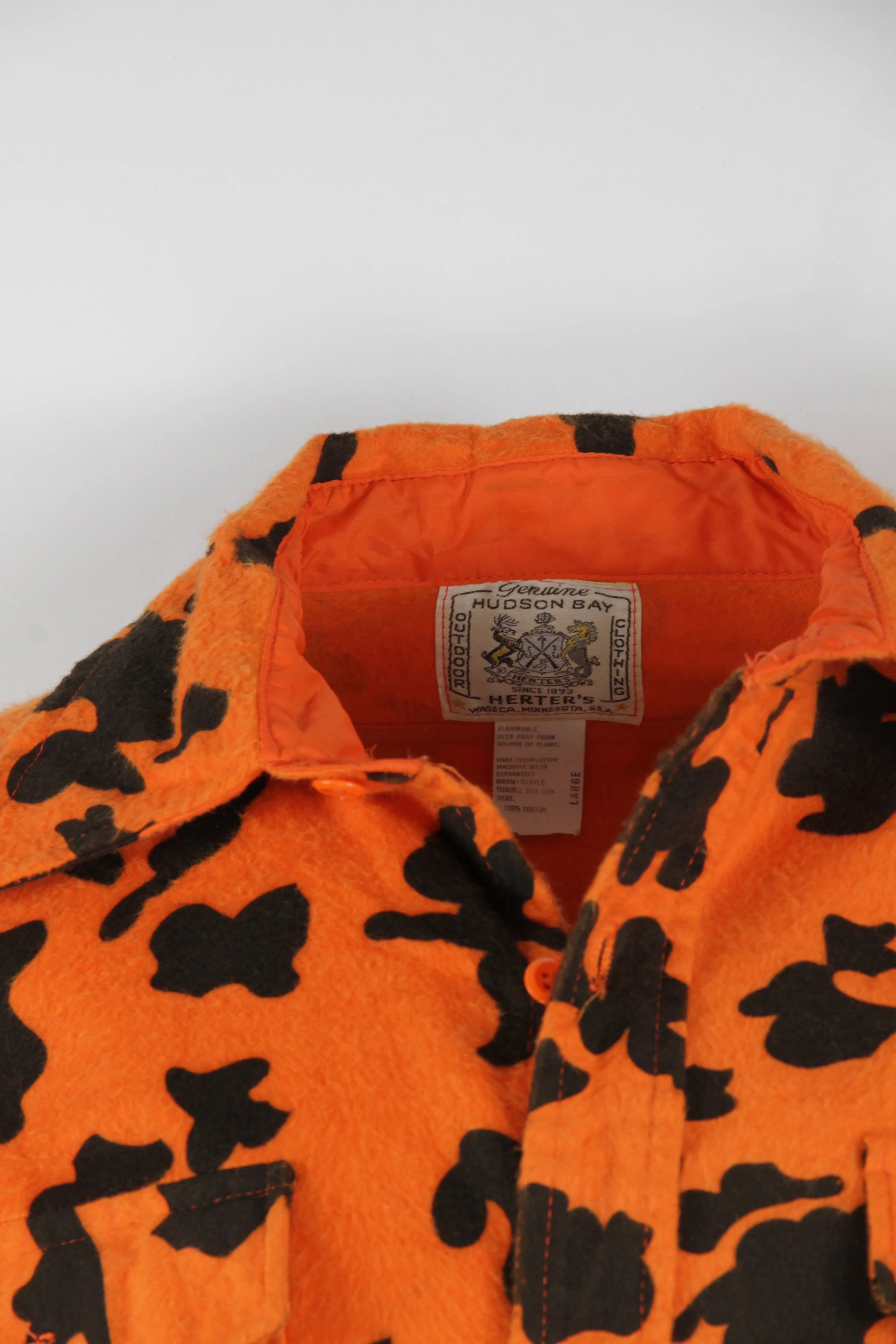 Vintage 70s Hudson Bay Hunting Flannel Shirt  - L