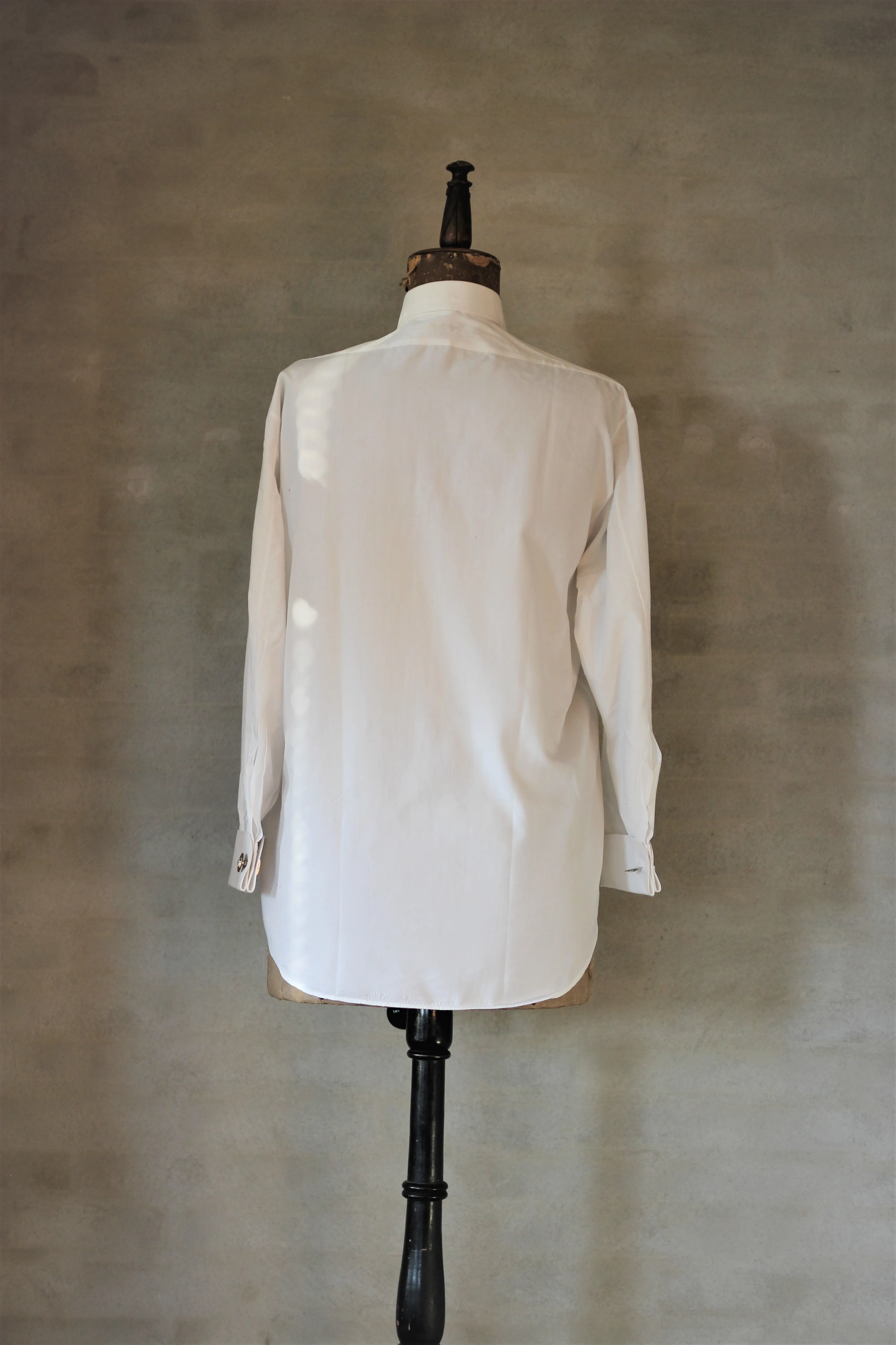 Vintage Men's Classic White Dress Shirt